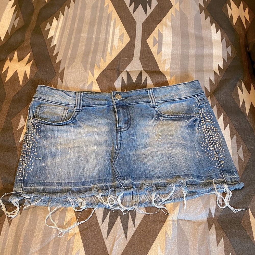 Denim Mini Skirt
